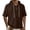 Mens Shirts Coffee, variant on Men's Summer Hoodie Pullover Drawstring Button Short Sleeve Solid Color Outdoor Hiking Tops Father's Gift