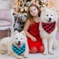 thumbnail image 4 of Bandanas para perros Gofshy, XL, 53 x 53 cm, paquete de 6 colores a cuadros, 4 of 8