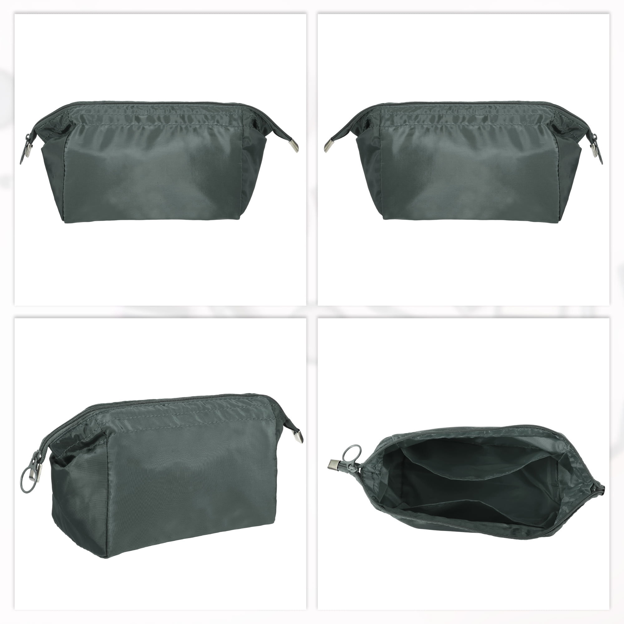 Unique Bargains Women Durable Makeup Bag for Business Travel Vacation Wedding Gym Gray