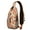 Citrus-3, variant on Snowy Owl Cartoon Pattern Sling Backpack, Lightweight Crossbody Daypack with Big Eyes Owl Print, Night Design Anti-theft Travel Bag for Owl Lovers, Students, Travelers, Gym, Outdoor