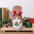 thumbnail image 5 of Cififendec Christmas Antler Knit Gnome Figurine, 9.06"×3.94", Christmas Tree and Snowflake Accent Faceless Dolls for Gift Table Display, Holiday Present Matching Styling Scheme, 5 of 6