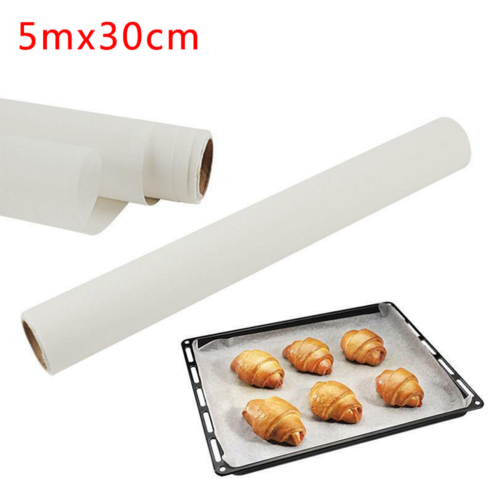 Parchment Paper Silicone Baking Mat Pad Roll Wax Non Stick Kitchen Tool