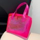 thumbnail image 1 of Bolso De Cosméticos Bolso cosmético de mujer Bolso de PVC de gran capacidad Bolso de compras impermeable de color sólido, 1 of 8