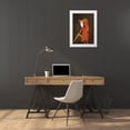 thumbnail image 3 of Henner, Jean Jacques 14x18 White Modern Wood Framed Museum Art Print Titled - A Woman In Profile Holding a Book, 3 of 4