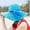 Blue, variant on Kayannuo Back to School Women Colorful Big Brim Straw Bow Hat Sun Floppy Wide Brim Hats Beach Cap Christmas Gifts