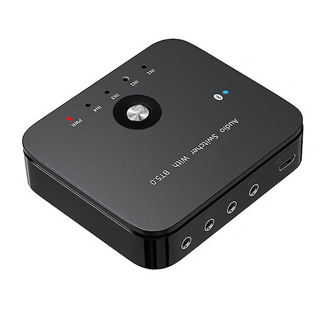 Adaptateur Audio 3.5mm Commutateur pour Ordinateur Portable Tablette Télécommande Récepteur Compatible Bluetooth Convertisseur Boîte Fournitures Multimédia
