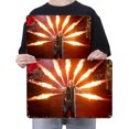 thumbnail image 2 of Placa Metal Vintage Banda Rammstein Barra Pintura Hierro Rectangular 40x30cm, 2 of 8