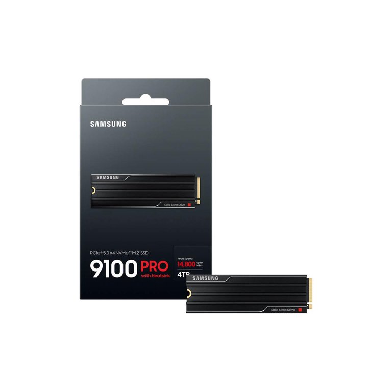 SAMSUNG SSD 9100 PRO with Heatsink 4TB, PCIe 5.0x4 M.2 2280, Seq