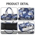 thumbnail image 4 of Large Capacity Tote Bag,Pioneer Flower Floral Print Pattern Handbag Fashion Luxury Tote Bag,15.7"x13"x 5.1" Inches,Laptop Compatible, 4 of 6