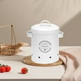 thumbnail image 2 of WRKEKC Clearance Metal Storage Buckets for Kitchen, Fruit Vegetables with Lid, Heavy Duty Iron Container for Potato Onion Garlic, Portable Handles, 3 Sizes, 2 of 6