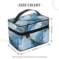 thumbnail image 2 of Handbag Travel Bag Cosmetic Bag 9×6.3×6.7in Multi-Function Bag Large Capacity For Camping Travel Family Travel Light Blue And Gold Marble, 2 of 6