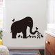 thumbnail image 1 of Wall Sticker, Creative PVC Switch Sticker Waterproof Removable Decorations Wall Stickers Mural Art Wall Sticker, Cute Humorous Fashion (BlackElephant), 1 of 5