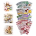 thumbnail image 1 of Easter Cellophane Bags 50Pcs Easter Bags 5 Assorted Styles Easter Bags With Ties For Cookie Candy, 1 of 5