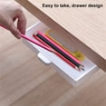 thumbnail image 3 of NIBOLOG Hidden Under Desk Drawer Self-Adhesive Plastic Makeups Jewelry Desk Storage Drawer for Kitchen, 3 of 8