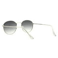thumbnail image 3 of Unisex Round Sunglasses Lite Thin Gold Metal Panto Frame Smoke Lens UV 400, 3 of 4