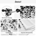 thumbnail image 5 of Grey Eucalyptus Tier Curtains, Gradient Retro Watercolor Leaves Light Filtering Kitchen Curtains, 2Pcs Rod Pocket Half Window Treatments Panels for Sink Cafe Cabinet Camper 27.5x24 Inches, 5 of 9