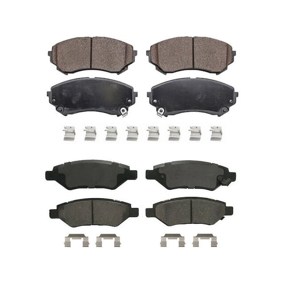 Brake Pad Set - Compatible with 2008 - 2014 Cadillac CTS 2009 2010 2011 2012 2013