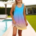 thumbnail image 3 of Grblisyd Girls Dresses Size 10-12 Sleeveless Casual U Neck Gradient Sundress with Pockets for Girl, 3 of 6