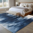 thumbnail image 4 of 6'x9' Area Rugs, Navy Blue Ombre Forest Indoor Outdoor Area Rug for Living Room Bedroom, Watercolor Abstract Art Tree Washable Bathroom Rugs Kitchen Floor Carpet Mats Home Decor Aesthetic, 4 of 8