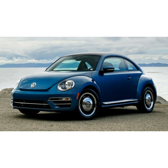 2017 Volkswagen Beetle US Car - 12x18 Inch Laminated Poster - Stunning Detail and Bold Colors