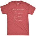 thumbnail image 1 of T-shirt Humoristique pour Hommes « Nom les Triangles » Mathématiques Sarcasme Nouveauté J'aime les Maths Graphique, 1 of 7