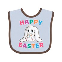 Inktastic Happy Easter Adorable Bunny Boys or Girls Baby Bib