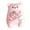 Pink, variant on BESTSKY Toys,Unique Felt Embroidery Design Girl Toys,Adorable Bear Holding Flowers Fairy Toy,Style1