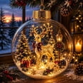 thumbnail image 2 of 6PCS Glowing Christmas Ornaments - Mini Gold Light-Up Christmas Ball Ornaments - Christmas Tree Ornament with Warm LED Light for Tree Mantel, Holiday Scene Decoration & Gift, 2 of 7