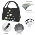 thumbnail image 4 of Yiaed Happy New Year1 Print Lunch box lunch bag Portable Insulated Lunch Box for Women Men Cooler Tote Bag with Front Pocket for Work Picnic Travel, 4 of 6