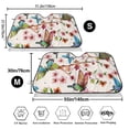 thumbnail image 3 of Uemuo Watercolor Floral With Butterflies Pattern Accordion Car Windshield Sun Shade, Foldable Reflective Sun Visor for Car, Reflector Windshield Sunshade-, 3 of 7