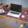 thumbnail image 3 of Long Mouse Pads for Desk,Purple Colorful Skull Flower Pattern Desk Mats on Top Of Desks, Desk Mouse Pad Extra Large with 3mm Non-Slip Base and Stitched Edge for Gaming,Office,Work,Home 35.4"x15.7", 3 of 6