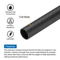 thumbnail image 4 of 4 Pcs Carbon Fiber Tube 16 x 18 x 300mm Matte Surface Rod 3K Roll Wrapped Pure Carbon Round Tubing, 4 of 5