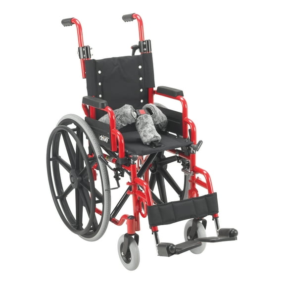 Wallaby Pediatric Folding Wheelchair, 12" Seat