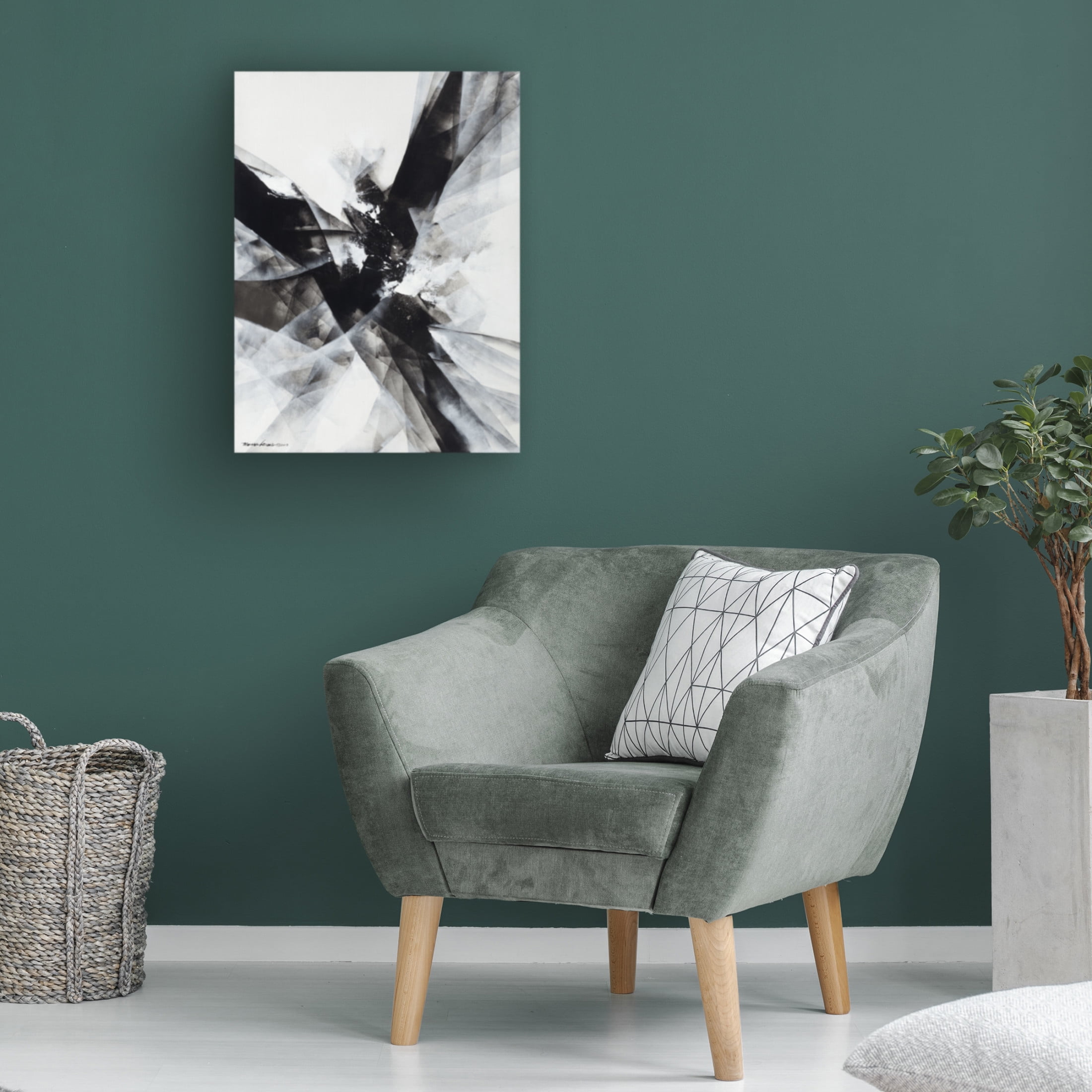 Canvas Wall Art - Thomas Leung 'Crisscross' Wall Art for Living Room, Bedroom, or Office Décor by Trademark Fine Art - 14 x 19 Inches