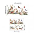 thumbnail image 3 of Decoraciones de Pascua, pegatinas de pared de un metro, plantas, flores, setas, conejos, fondo de pared, decoración de habitación, pegatinas de pared, calcomanías autoadhesivas, calcomanías autoadhesi, 3 of 6