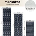 thumbnail image 4 of Dark Blue Christmas Gingerbread Pattern Kitchen Rugs Sets Of 3,Kitchen Runner Rugs Non Skid Washable,Decorative Kitchen Floor Mats for Kitchen,Sink,Laundry,17"x30"+ 17"x47" + 17"x59", 4 of 6