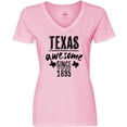 thumbnail image 3 of Inktastic Texas Awesome Since 1895 Women's V-Neck T-Shirt, 3 of 5