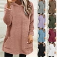 thumbnail image 1 of Sudaderas con cremallera,Chaqueta con capucha de color liso para mujer, sudadera informal holgada, top de poliéster de manga larga para uso diario, sopatenor, 1 of 9