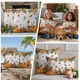 thumbnail image 5 of Orange Yellow Pumpkin Fall Outdoor Waterproof Pillow Covers, Thanksgiving Leaves Grey Plaid Decorative Square Throw Pillowcase Sofa Cushion Sham for Patio/Couch/Chair, 26"x26" 2 Pack, 5 of 8