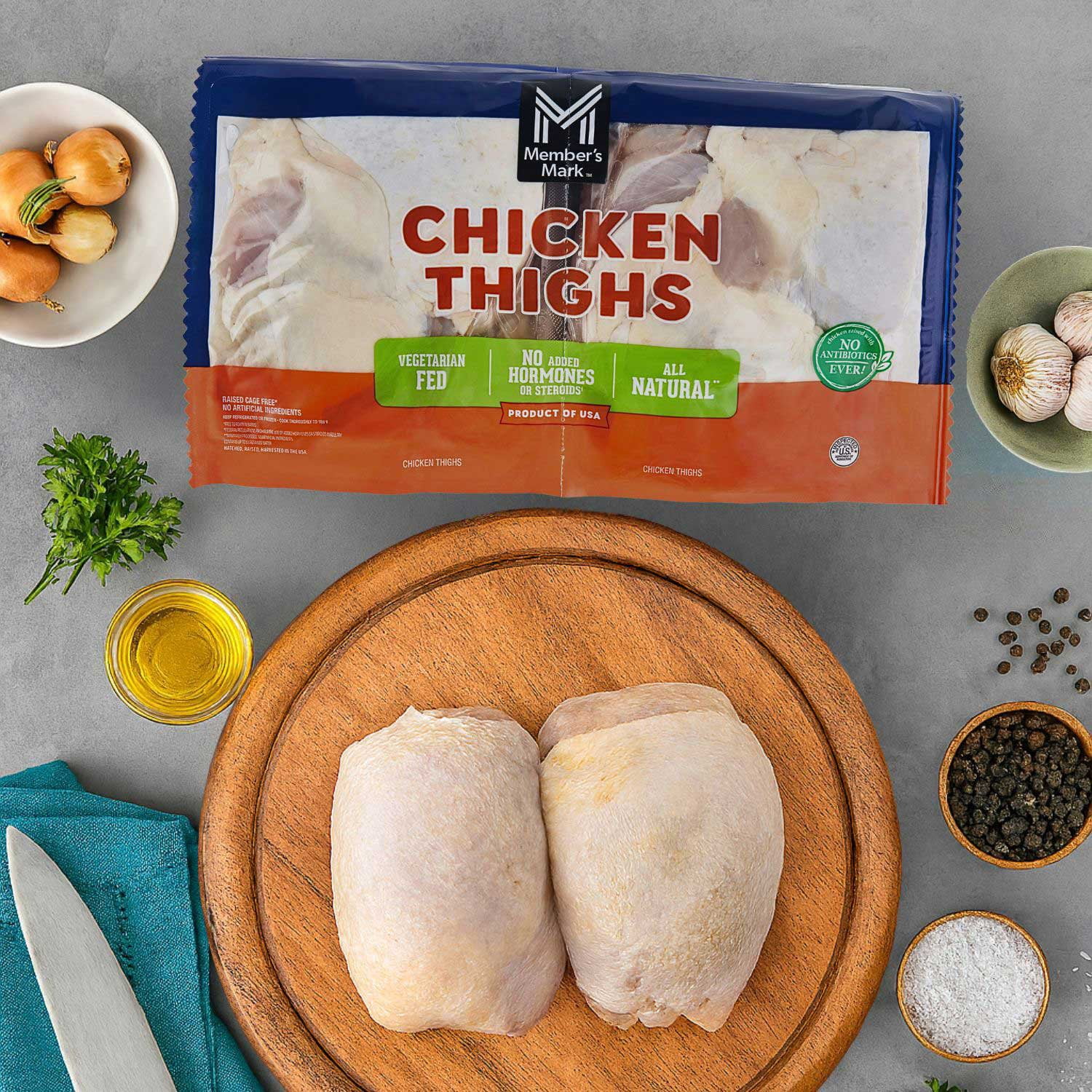 Member's Mark Bone-In Chicken Thighs, priced per pound