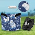 thumbnail image 6 of Haosy Polar Bears Wearing Sweaters Golf Mallet Putter Cover Strong Magnetic Leather Golf Club Headcover Closure, 6 of 7