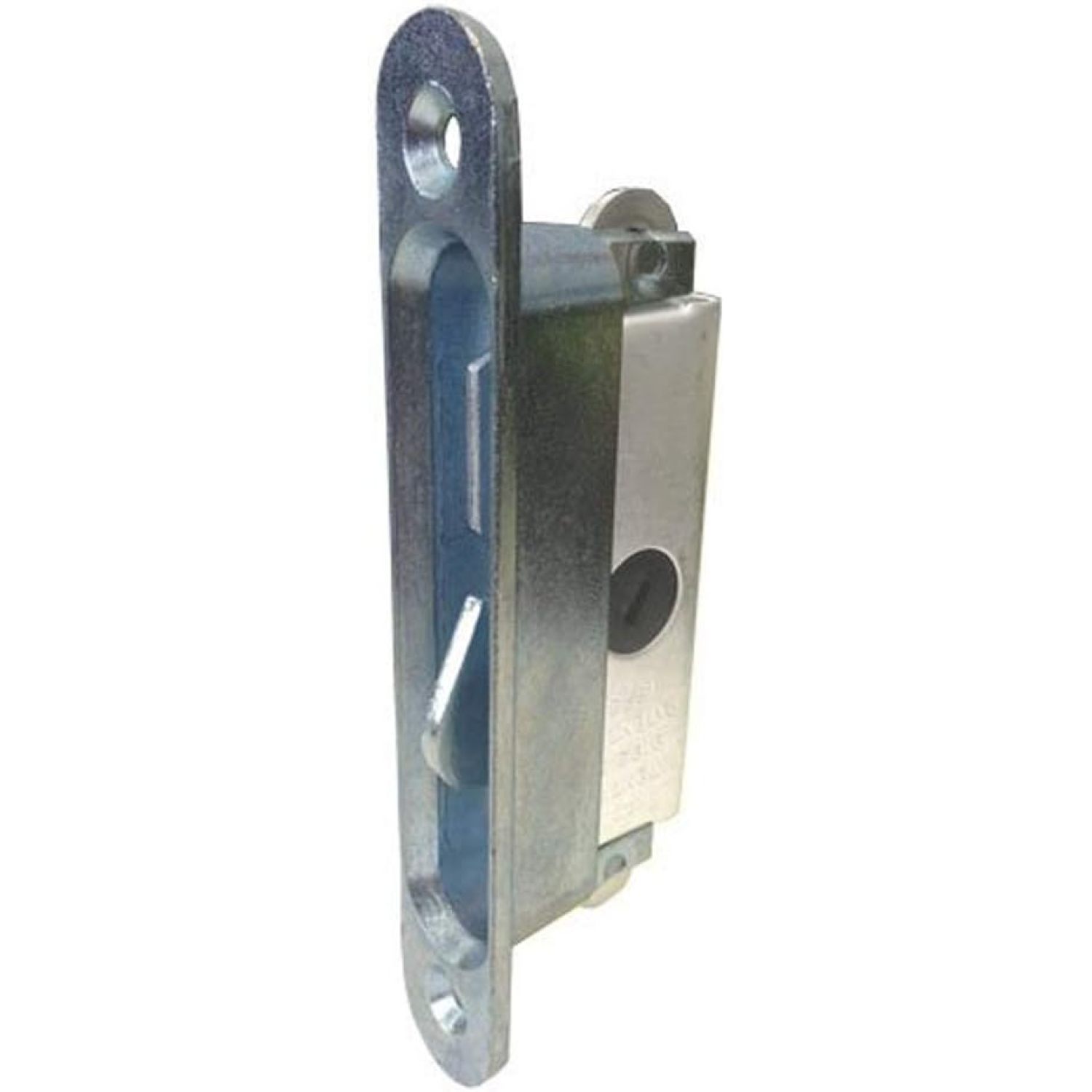 Sliding Glass Patio Door Lock, Mortise Type, 37/8" Screw Holes
