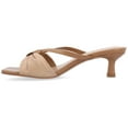 thumbnail image 3 of Journee Womens Starling Kitten Heel Two Tone Open Toe Dress Sandals, Widths Available, 3 of 9