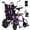 Purple, variant on Arshin Electric Wheelchairs for Adults 20+ Miles Range,Silent Electric Wheelchair Lightweight Foldable with 360°Joystick,All Terrain Dual Motors,286+ lbs Capacity(Black)