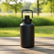 Ozark Trail 64 oz Stainless Steel Insulated Jug with Handle, Black