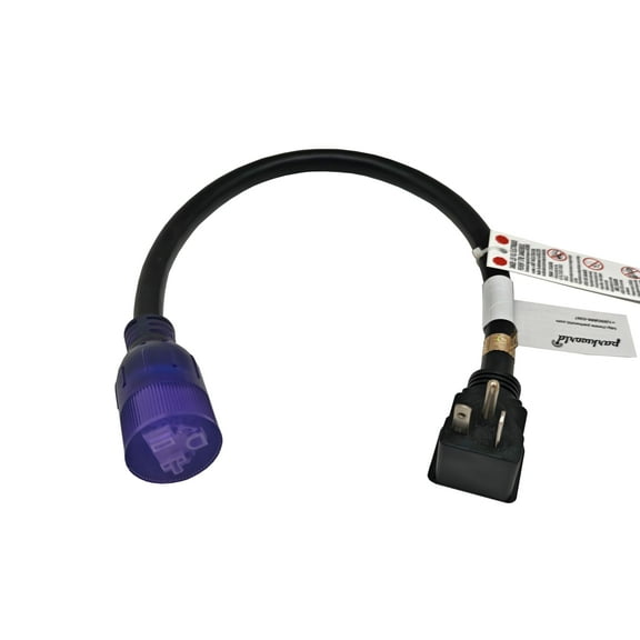 Parkworld 65320 NEMA 5-20 Extension Cord 5-20P to 5-20R (T Blade Female Also for 5-15R Adapter) 125V, 20A, 2500W (2FT)