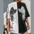 thumbnail image 4 of Camiseta de verano 2022 para mujer, camiseta de gran tamaño para hombre, camisetas para mujer, camisetas gráficas de manga corta para mujer, ropa, blusa de moda, 4 of 5