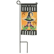 Magnolia Gardens M040093 4 x 8 in. Witch Hat Mini Double Applique Garden Flag