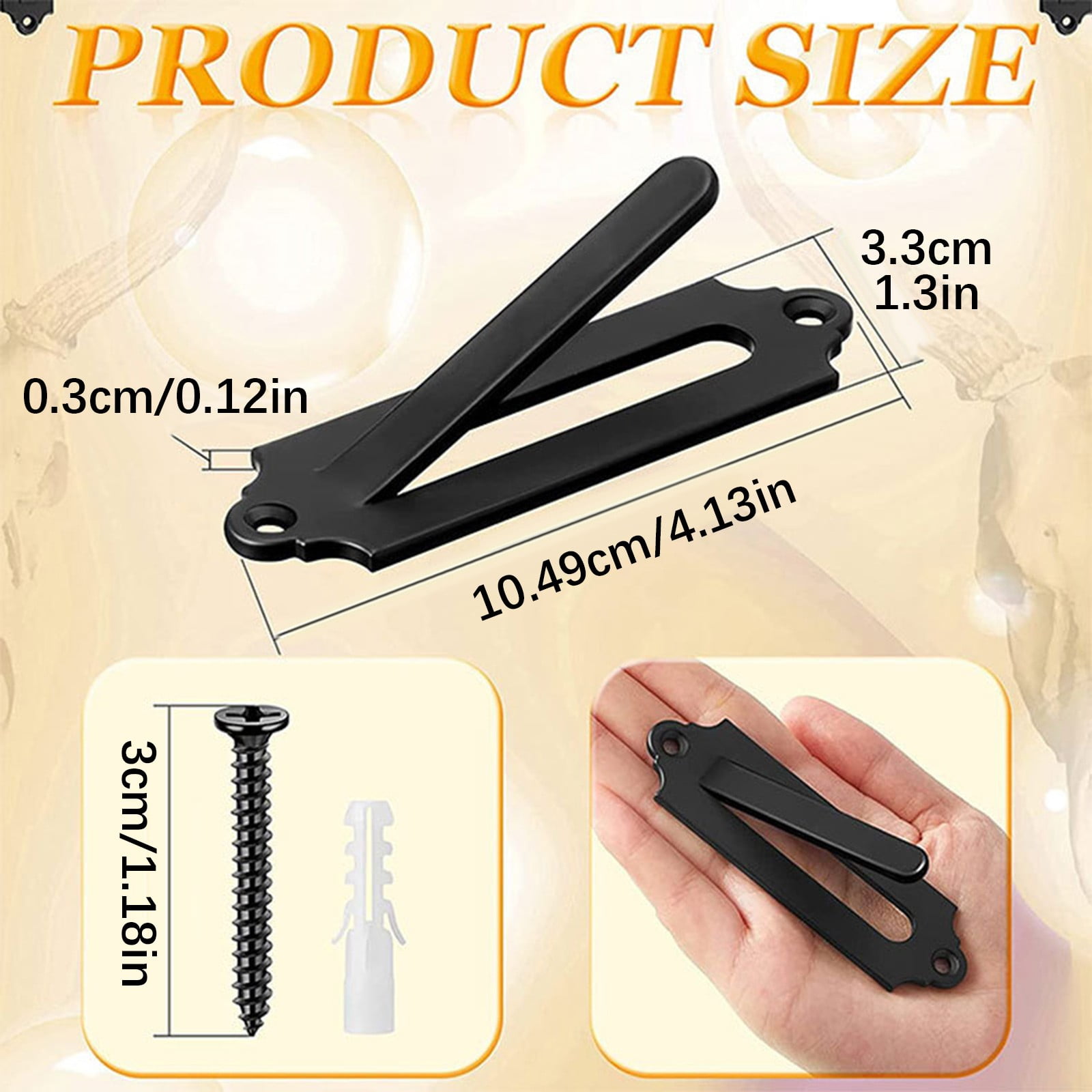 1 Hook European Mount Bracket Hangers for Deer & the Hanger Comes with All Necessary Hardware To Securely Display Your Trophy for A of Rich Memories.