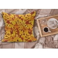 thumbnail image 2 of Autumn Fluffy Throw Pillow Cushion Cover, Shady Fall Oak Maple Tree Leaves on Faded Tones Seasonal Foliage Art, Decorative Square Accent Pillow Case, 28" x 28", Earth Yellow Marigold, by Ambesonne, 2 of 5